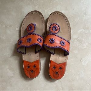 Orange and Purple Jack Rogers